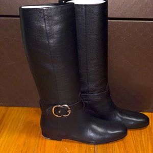 Gucci Blk Tall Boots - size 6.5